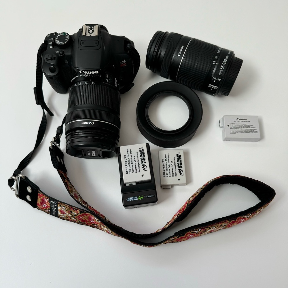 Canon Rebel T4i DSLR Camera with Lenses and Accessories
